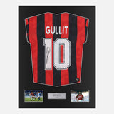 Framed Ruud Gullit Signed AC Milan Shirt Home [Classic]