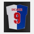 Framed Alan Shearer Signed Blackburn Rovers Shirt, Home [Lite]
