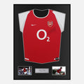 Framed Thierry Henry Signed Arsenal Shirt Home 2002-04 [Classic]