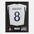 Framed Toni Kroos Signed Real Madrid Shirt 2023-24 Home [Classic]