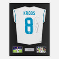 Framed Toni Kroos Signed Real Madrid Shirt 2017-18 Home [Classic]