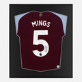 Framed Mings Signed Shirt, Aston Villa Home [Lite]