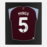 Framed Mings Signed Shirt, Aston Villa Home [Lite]