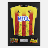 Framed Squad Signed Watford Shirt 2025-26 Home [Classic]