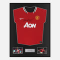 Framed Wayne Rooney Signed Manchester United Shirt 2011-12 Home [Classic]