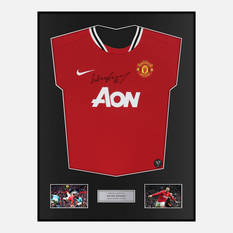 Framed Wayne Rooney Signed Manchester United Shirt | Classic