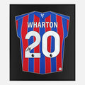 Framed Wharton Signed Shirt, Crystal Palace Home [Lite]