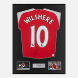 Framed Jack Wilshere Signed Arsenal Shirt 2014-15 Home [Classic]
