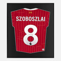 Framed Dominik Szoboszlai Signed Liverpool Shirt 2024-25 Home [Lite]