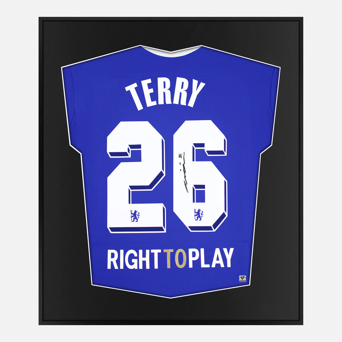 Framed Terry Signed Chelsea Shirt, 2012 Munich Final [Lite] — Authentic signature with NFC and COA | The Vault