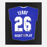 Framed John Terry Signed Chelsea Shirt