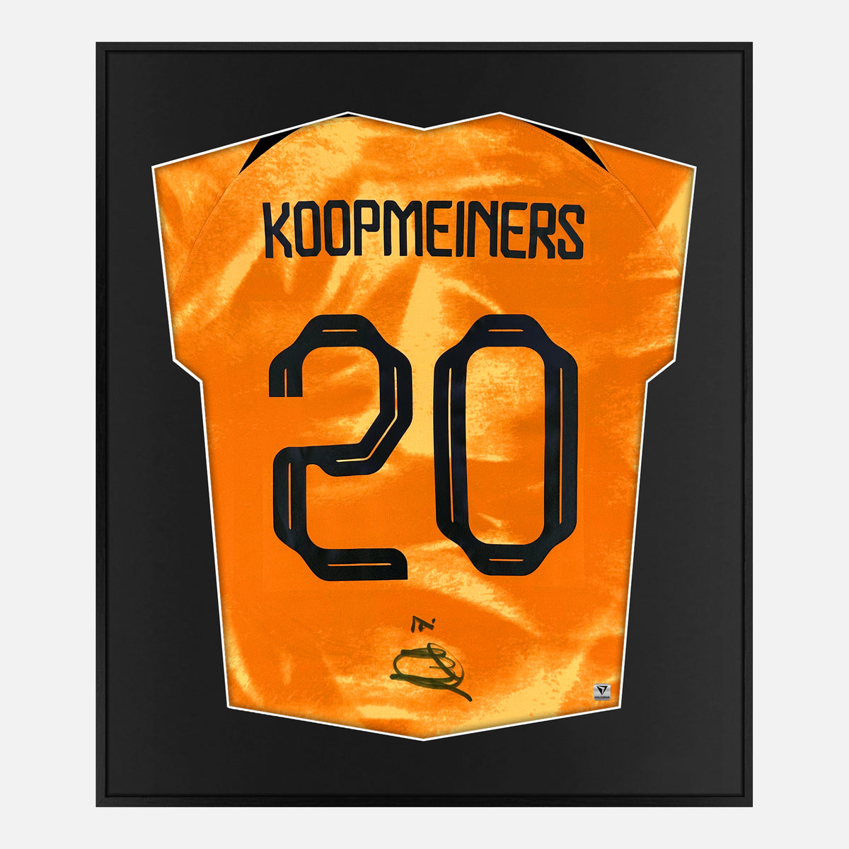 Framed Koopmeiners Signed Shirt, Holland Netherlands Home [Lite] — Authentic signature with NFC and COA | The Vault