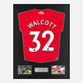 Framed Theo Walcott Signed Southampton Shirt 2021-22 Home [Classic]