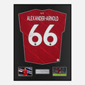 Framed Trent Alexander-Arnold Signed Liverpool Shirt 2021-22 Home [Classic]