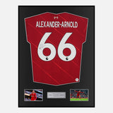 Framed Trent Alexander-Arnold Signed Liverpool Shirt 2021-22 Home [Classic]