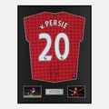 Framed Robin Van Persie Signed Manchester United Shirt Home 2012-13 [Classic]