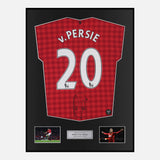 Framed Robin Van Persie Signed Manchester United Shirt Home 2012-13 [Classic]