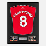 Framed James Ward-Prowse Signed Southampton Shirt 2021-22 Home [Classic]