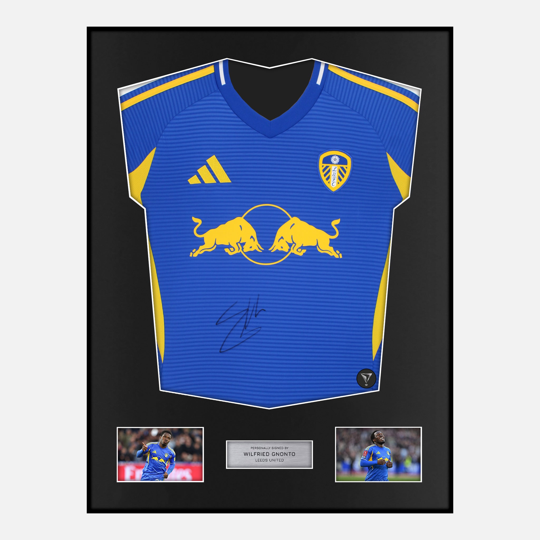 Framed Wilfried Gnonto Signed Leeds United Shirt Away | Classic