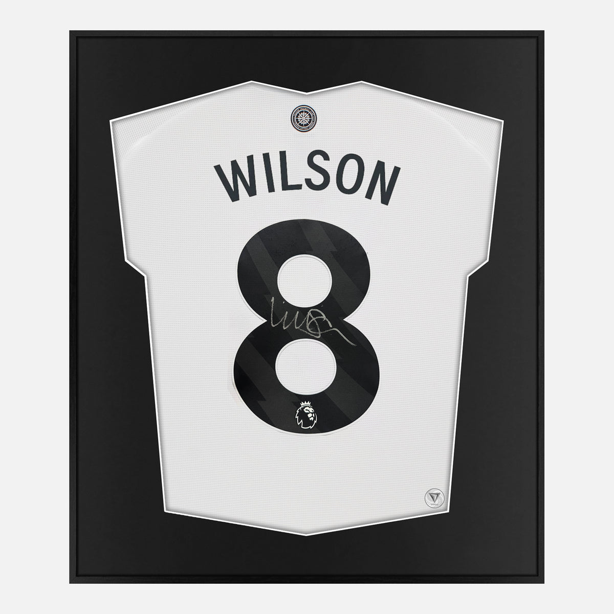 Framed Harry Wilson Signed Shirt, Fulham White Home [Lite] — Authentic signature with NFC and COA | The Vault