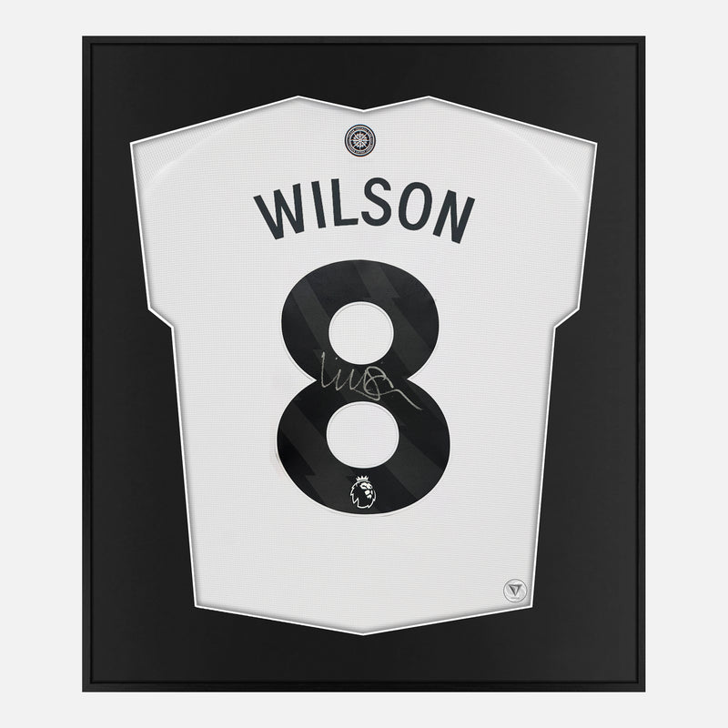 Framed Harry Wilson Signed Shirt, Fulham White Home [Lite]