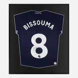 Framed Bissouma Signed Tottenham Hotspur Shirt, Away [Mini]