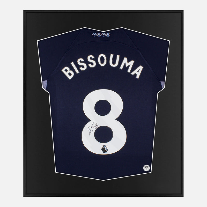 Framed Bissouma Signed Tottenham Hotspur Shirt, Away [Mini]