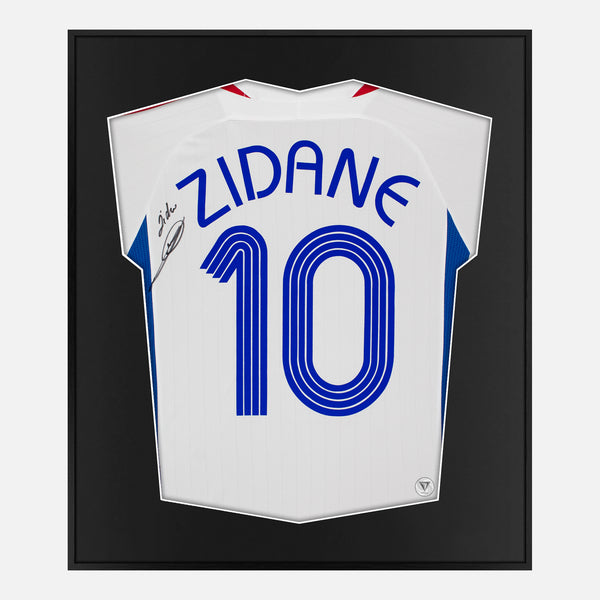 Framed Zidane Signed Shirt, 2006 World Cup Final [Lite]