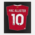 Framed Alexis Mac Allister Signed Liverpool Shirt 2024-25 Home [Lite]