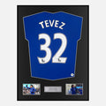 Framed Carlos Tevez Signed Manchester United Shirt 2008-09 Third away [Classic]