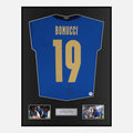 Framed Leonardo Bonucci Signed Italy Shirt Euro 2020 Winners [Classic]