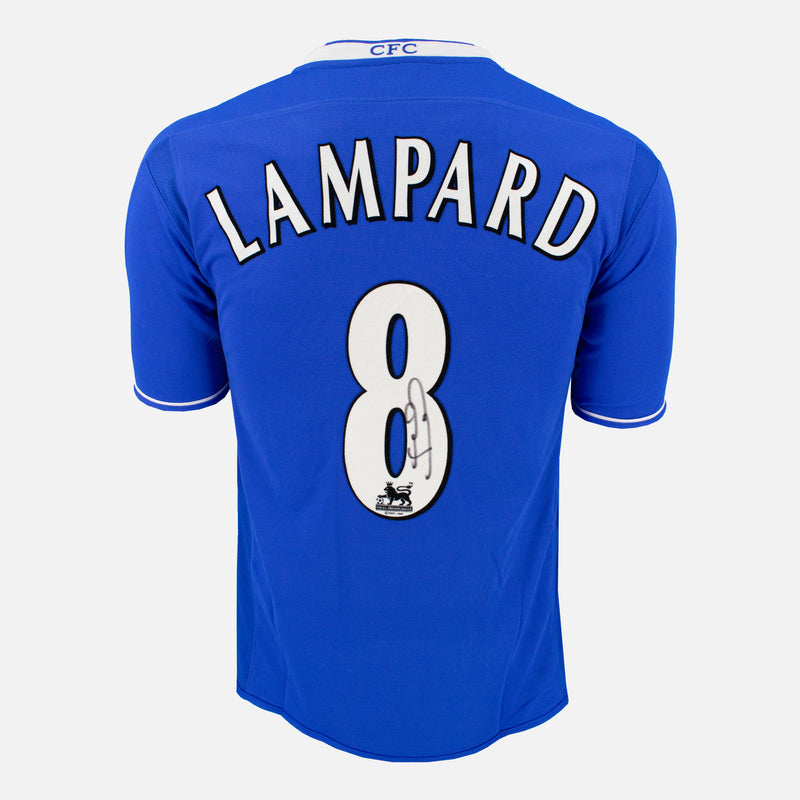 Framed Frank Lampard Signed Chelsea Shirt 2003-05 Home [Mini]