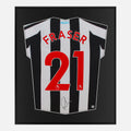 Framed Ryan Fraser Signed Shirt, Newcastle United Home [Lite]
