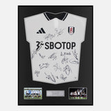 Framed Squad Signed Fulham Shirt 2024-25 Home [Classic]