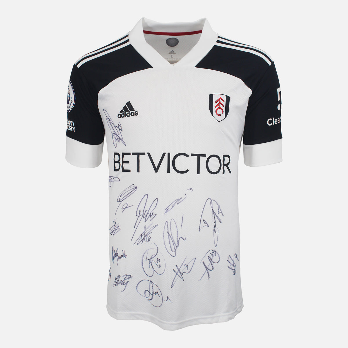 Squad Signed Fulham Shirt 2020-21 Home — Fulham signed shirt from the 2020 to 2021 season | The Vault