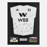Framed Squad Signed Fulham Shirt 2022-23 Home [Classic]