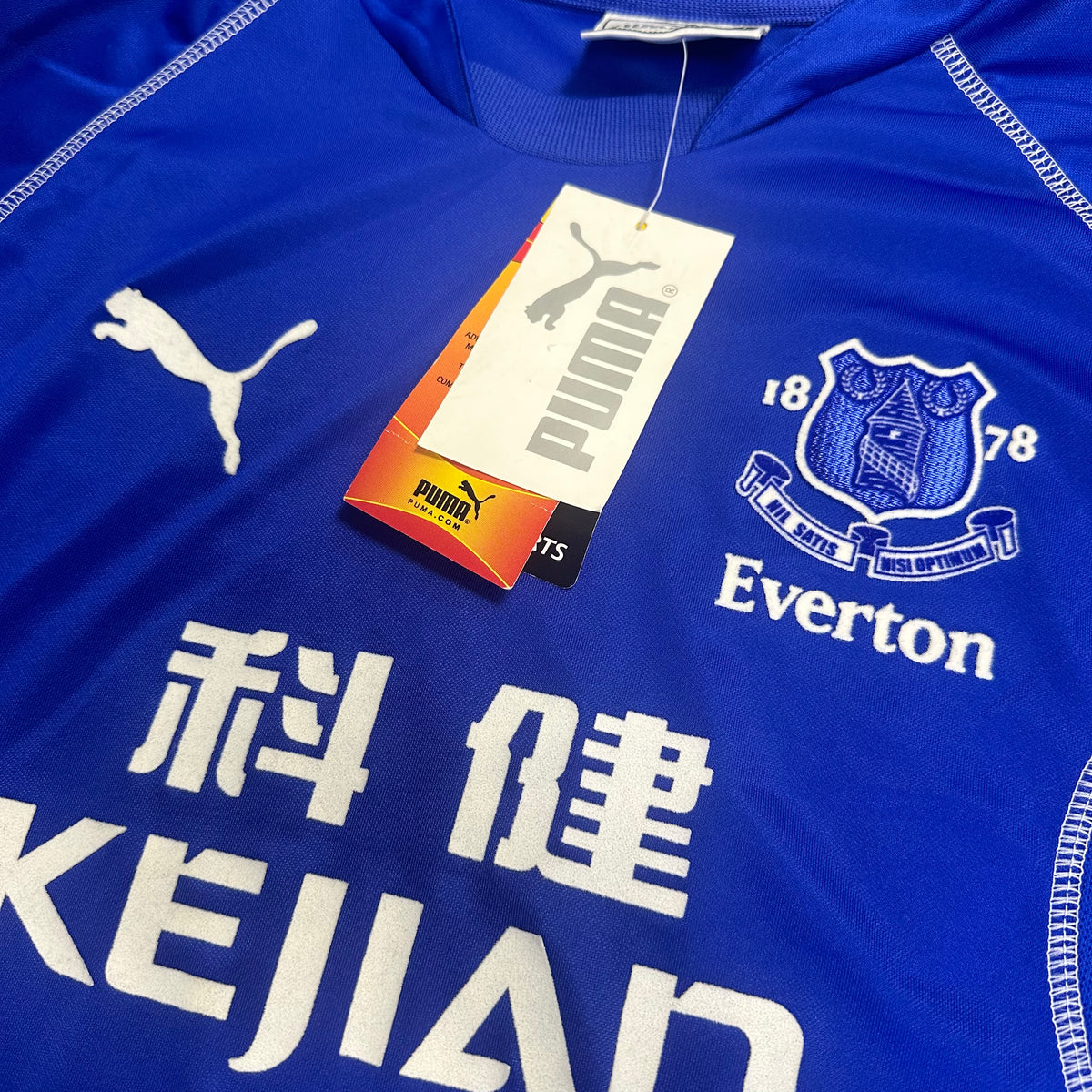 2002-03 Everton Home Shirt Rooney 18 Rookie [New] S — Looking after your new Everton Home shirt | The Vault