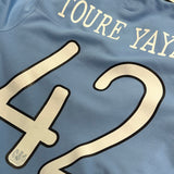 2010-11 Manchester City Home Shirt Yaya Toure 42 FA Cup [New] S