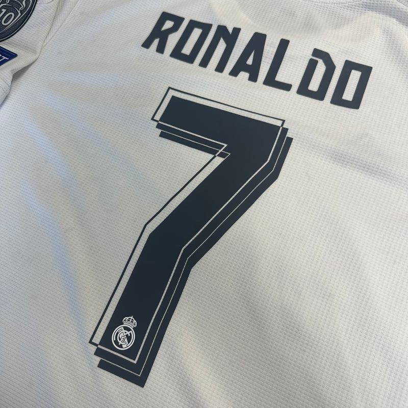 2016 Real Madrid Home Shirt Ronaldo 7 long sleeve CL Final [Good] XL