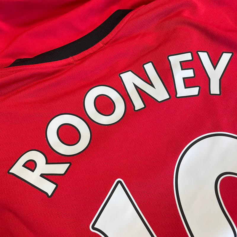 2009-10 Manchester United Home Shirt Rooney 10 [Excellent] XL