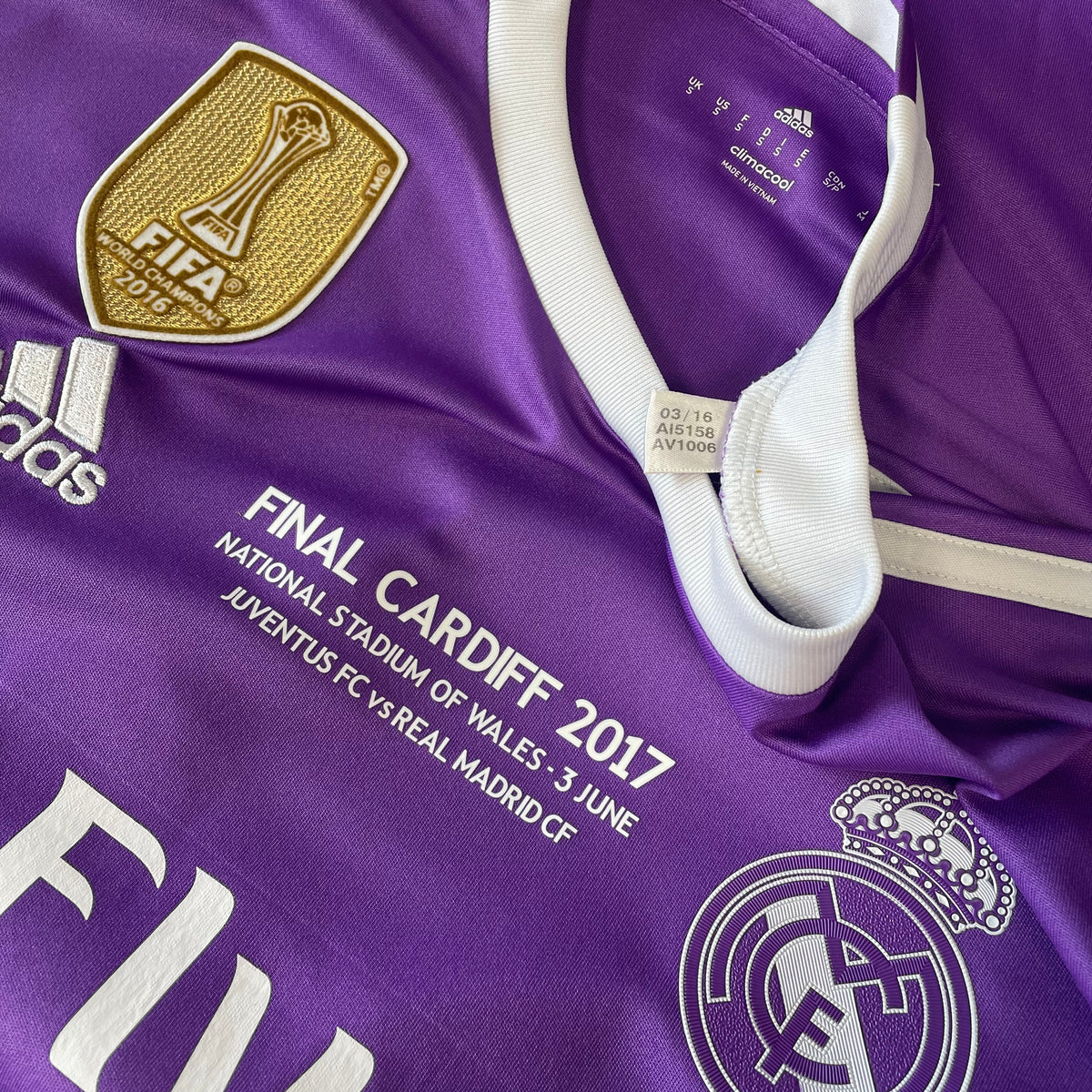 2017 Real Madrid Away Shirt Ronaldo 7 CL Final v Juventus [Perfect] S — Looking after your Real Madrid Away jersey | The Vault