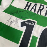 Framed John Hartson Signed Celtic Shirt 2005-07 Home [Modern]