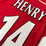 2002-04 Arsenal Home Shirt Henry 14 [Excellent] XXL