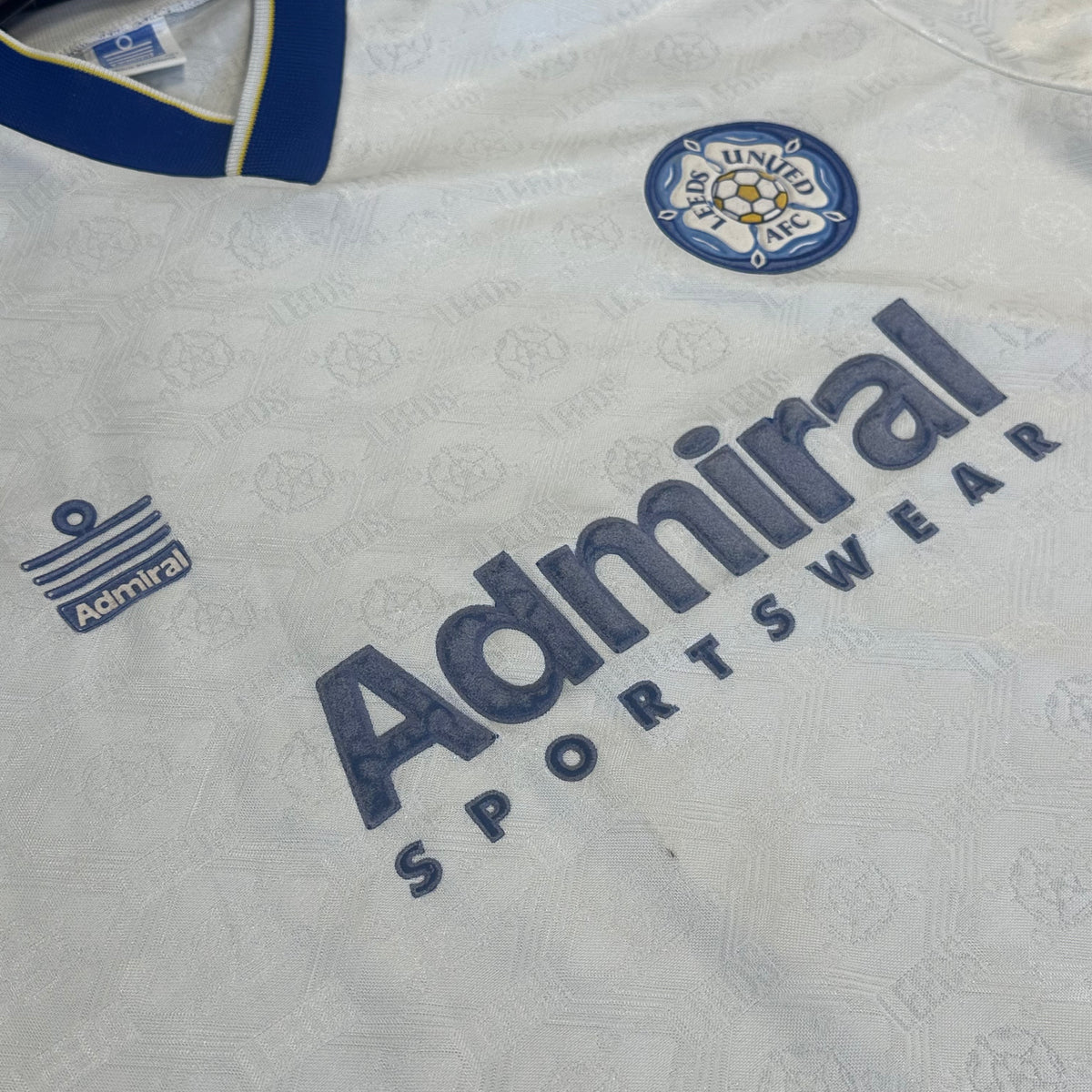 1992-93 Leeds United Home Shirt Admiral [Good] M — Looking after your Leeds United Home jersey | The Vault