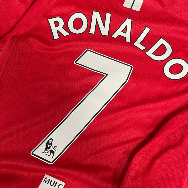 2007-09 Manchester United Home Shirt Ronaldo 7 [Perfect] S