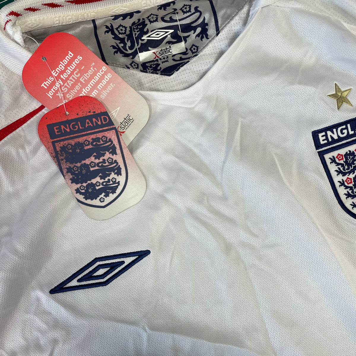 2005-07 England Home Shirt [New] XXL — Looking after your new England Home shirt | The Vault