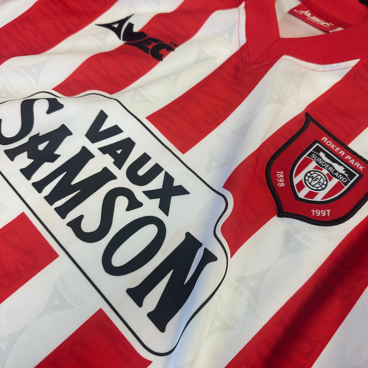 1996-97 Sunderland Home Shirt Gray 7 long sleeve [Perfect] S — Looking after your Sunderland Home jersey | The Vault