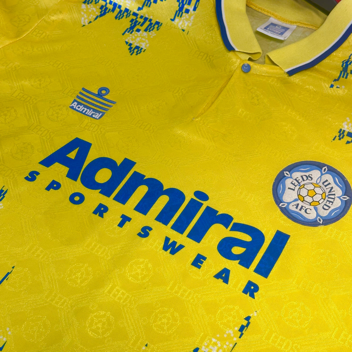 1992-93 Leeds United Third away Shirt Admiral [Excellent] XL — Looking after your Leeds United Third jersey | The Vault
