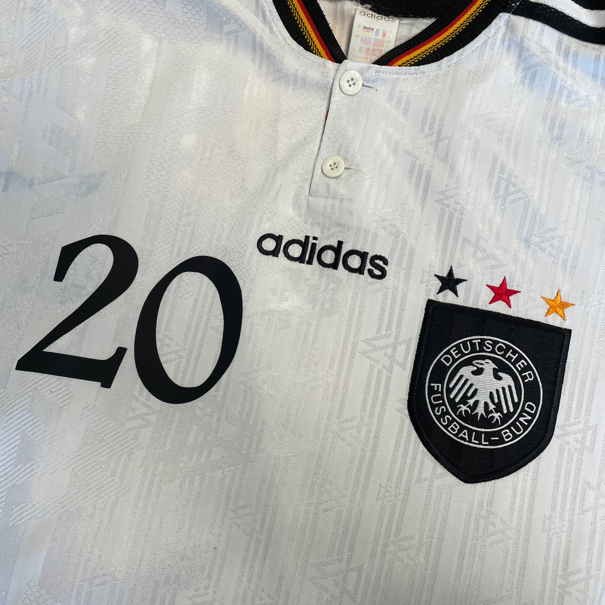 1996-98 Germany Home Shirt Bierhoff 20 [Excellent] L — Looking after your Germany Home jersey | The Vault