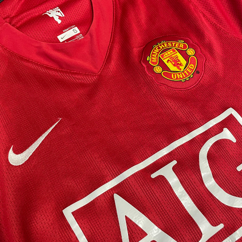 2007-09 Manchester United Home Shirt Ronaldo 7 [Perfect] S